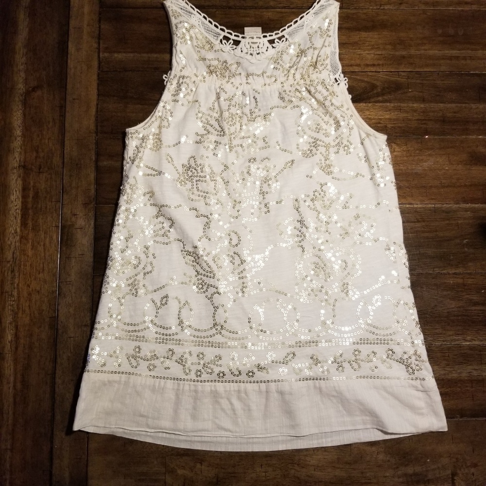 Anthropologie C keer sequin top size small - Picture 3 of 7